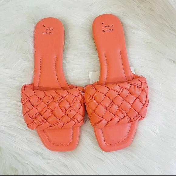 Women's Carissa Woven Slide Sandals - A New Day Pink - Picture 2 of 4